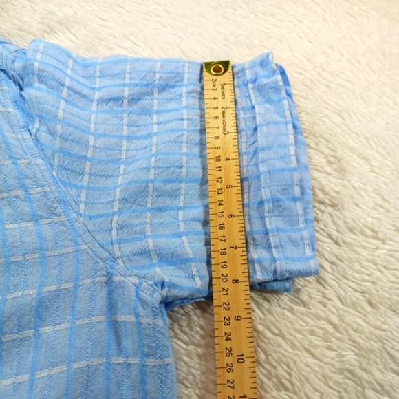 Cubavera XL Casual Button Down Shirt Linen/ Rayon Blue Men's Short Sleeve....... - Picture 10 of 10